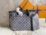 Louis Vuitton Neverfull MM Bag In Grey Monogram Denim M21465