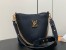 Louis Vuitton Lock and Walk Bag in Black Grained Leather M24006