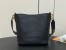 Louis Vuitton Lock and Walk Bag in Black Grained Leather M24006