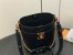 Louis Vuitton Lock and Walk Bag in Black Grained Leather M24006