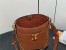 Louis Vuitton Lock and Walk Bag in Brown Grained Leather M24165