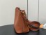Louis Vuitton Lock and Walk Bag in Brown Grained Leather M24165