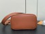 Louis Vuitton Lock and Walk Bag in Brown Grained Leather M24165
