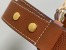 Louis Vuitton Lock and Walk Bag in Brown Grained Leather M24165