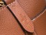Louis Vuitton Lock and Walk Bag in Brown Grained Leather M24165