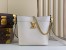 Louis Vuitton Lock and Walk Bag in White Grained Leather M24638