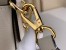 Louis Vuitton Lock and Walk Bag in White Grained Leather M24638