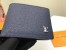 Louis Vuitton Multiple Wallet In Navy Taiga Leather M30282