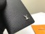 Louis Vuitton Pocket Organizer In Black Taiga Leather M30283