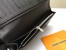 Louis Vuitton Brazza Wallet In Black Taiga Leather M30285