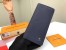 Louis Vuitton Brazza Wallet In Navy Taiga Leather M30292