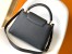 Louis Vuitton Capucines MM Bag In Black Taurillon Leather M42259