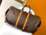 Louis Vuitton Keepall Bandouliere 55 Bag in Monogram Macassar Canvas M46702