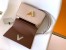 Louis Vuitton Twist One Handle PM Bag In Greige Leather M57214