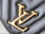 Louis Vuitton LV New Wave Chain MM Bag In Black Leather M58552