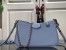 Louis Vuitton Easy Pouch On Strap In Blue Epi Leather M80480