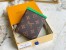 Louis Vuitton Multiple Wallet In Monogram Macassar Canvas M81537