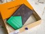 Louis Vuitton Coin Card Holder In Monogram Canvas Green M81627