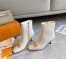 Louis Vuitton Rotary Ankle Boots In White Calfskin