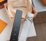 Louis Vuitton LV Pyramide Glitter 40MM Belt In Damier Leather M0504V