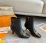 Louis Vuitton Rotary Ankle Boots In Black Calfskin