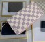 Louis Vuitton Zippy Wallet In Damier Azur Canvas N63503