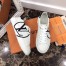 Louis Vuitton White Time Out Sneakers with Black LV Circle