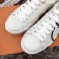 Louis Vuitton White Time Out Sneakers with Black LV Circle