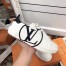 Louis Vuitton White Time Out Sneakers with Black LV Circle