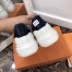 Louis Vuitton White Time Out Sneakers with Black LV Circle