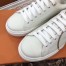 Louis Vuitton White Time Out Sneakers with Gold LV Circle