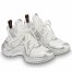 Louis Vuitton LV Archlight Sneakers in White Fabric with Metallic Leather
