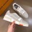 Louis Vuitton Men's LV Trainer Sneakers In White Leather
