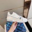 Louis Vuitton Men's LV Trainer Sneakers In White Calfskin