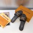 Louis Vuitton Lock It Flat Mules In Monogram Canvas