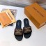 Louis Vuitton Lock It Flat Mules In Monogram Canvas
