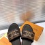 Louis Vuitton Lock It Flat Mules In Monogram Canvas