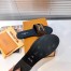 Louis Vuitton Lock It Flat Mules In Monogram Canvas