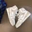 Louis Vuitton Men's LV Trainer High-top Sneakers In White Leather