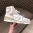 Louis Vuitton Men's LV Trainer High-top Sneakers In White Leather