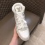 Louis Vuitton Men's LV Trainer High-top Sneakers In White Leather