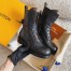 Louis Vuitton Metropolis Flat Ranger Boots In Black Leather