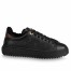 Louis Vuitton Black Time Out Sneakers with Shearling Lining