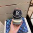 Louis Vuitton Men's LV Trainer Sneakers In Black/Grey Leather