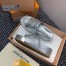 Louis Vuitton Jumbo Flatform Mules In Silver Metallic Lambskin