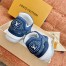 Louis Vuitton Men's LV Trainer Sneakers In Blue Monogram Denim