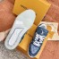 Louis Vuitton Men's LV Trainer Sneakers In Blue Monogram Denim