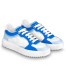 Louis Vuitton Time Out Sneakers In Blue Monogram Lambskin