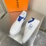 Louis Vuitton Luxembourg Sneakers with Blue Leather Heel