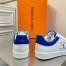 Louis Vuitton Luxembourg Sneakers with Blue Leather Heel